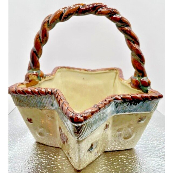 Canyon Ranch Collection Lone Star Hand Painted Ceramic Baskets Set of 2 - Picture 9 of 16